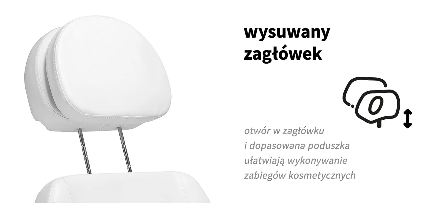 Activeshop Kosmetologinis krėslas Sillon Classic Electric 3 Motors Heating Baltas aprašymas - Prekės nuotrauka