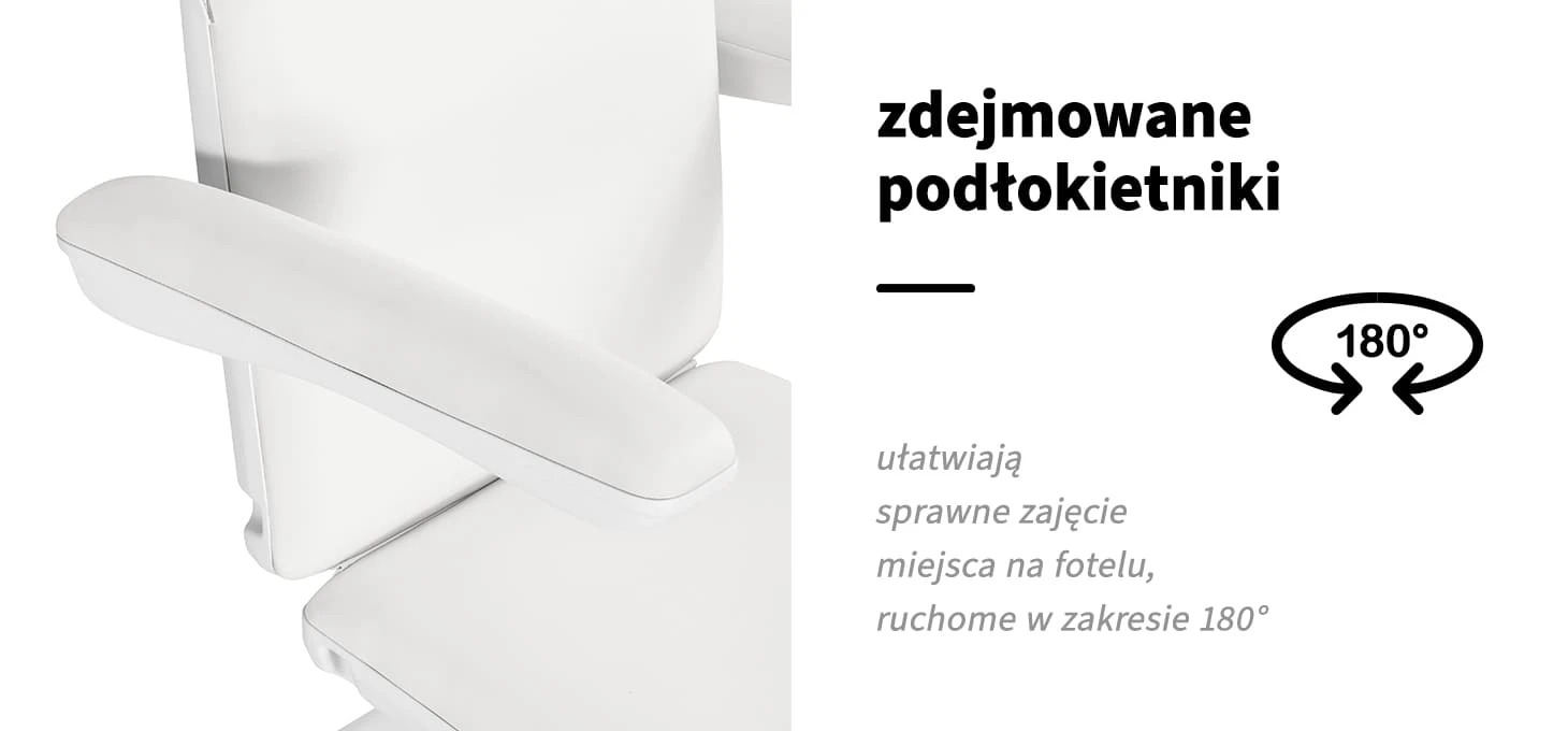 Activeshop Kosmetologinis krėslas Sillon Eclipse Electric 3 Motor Baltas aprašymas - Prekės nuotrauka