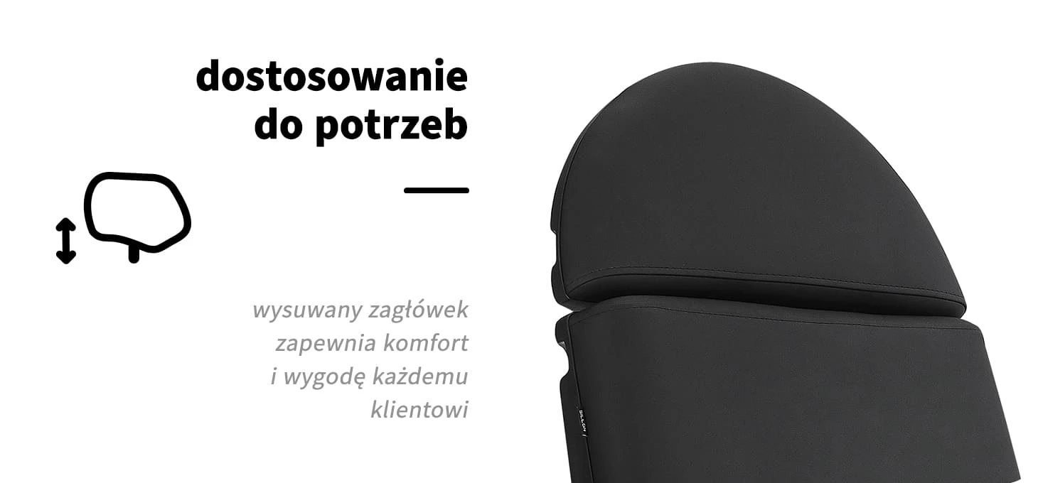 Activeshop Kosmetologinis krėslas Sillon Eclipse Electric 3 Motor Juodas aprašymas - Prekės nuotrauka