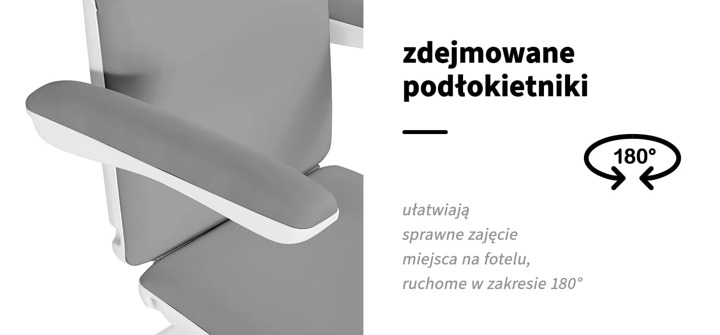 Activeshop Kosmetologinis krėslas Sillon Eclipse Electric 3 Motor Pilkas aprašymas - Prekės nuotrauka