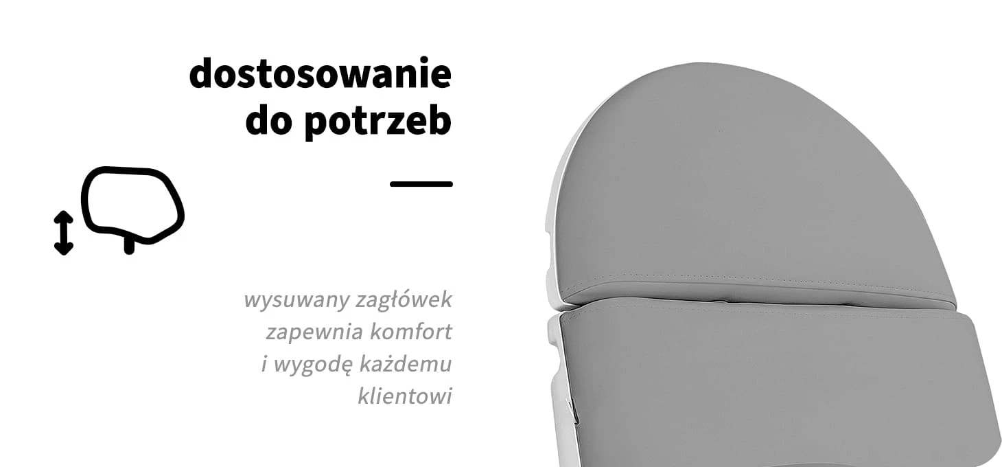 Activeshop Kosmetologinis krėslas Sillon Eclipse Electric 3 Motor Pilkas aprašymas - Prekės nuotrauka