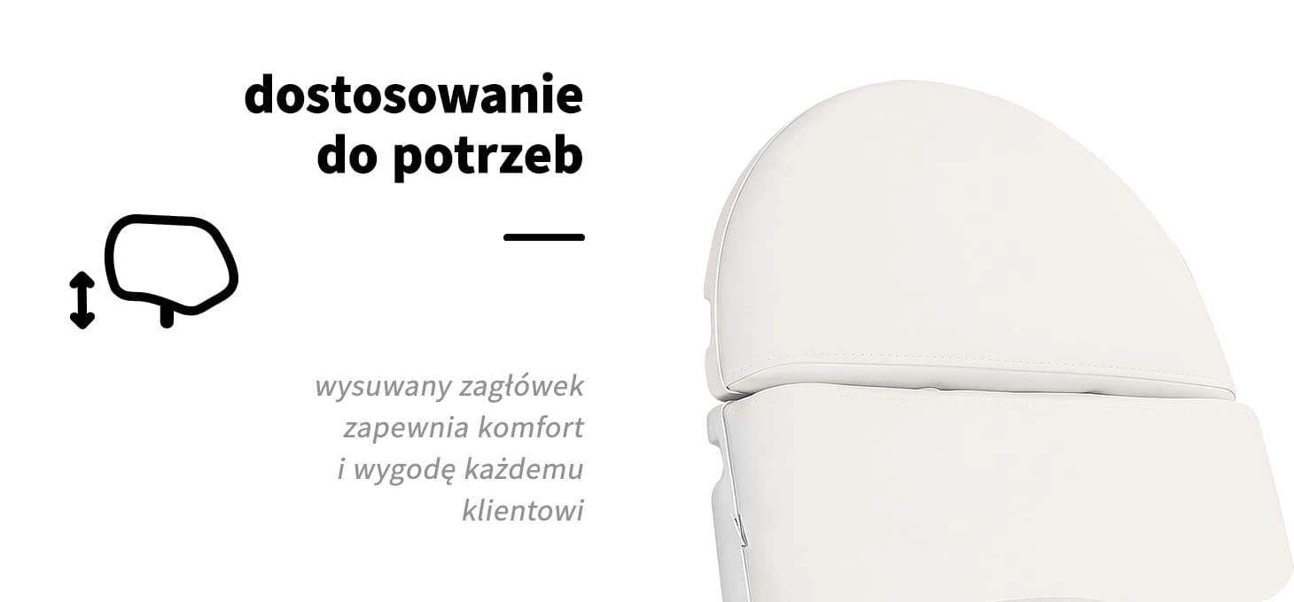 Activeshop Kosmetologinis krėslas Sillon Eclipse Electric 4 Motor Baltas aprašymas - Prekės nuotrauka
