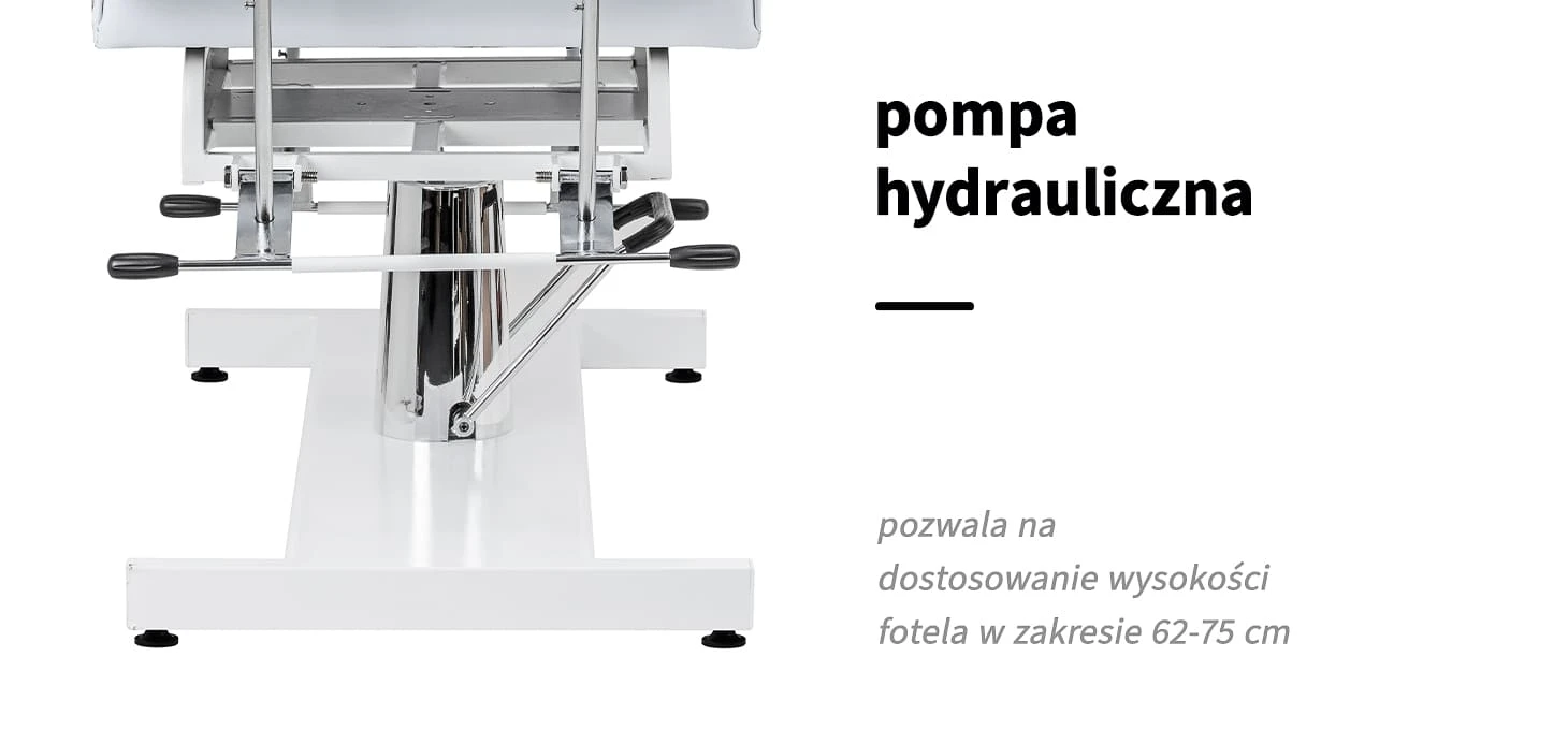 Activeshop Kosmetologinis krėslas Sillon V2 210 Hydraullic Baltas aprašymas - Prekės nuotrauka