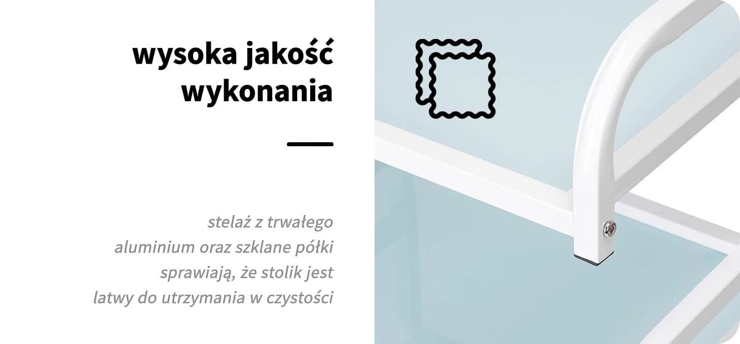 Activeshop Kosmetologinis vežimėlis Basic 122 Baltas aprašymas - Prekės nuotrauka