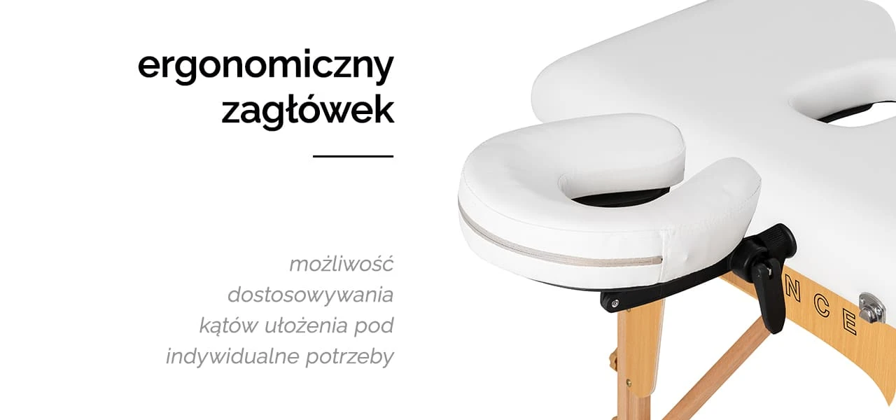 Activeshop Sulankstomas masažo stalas Balance 2 Wood Baltas aprašymas - Prekės nuotrauka