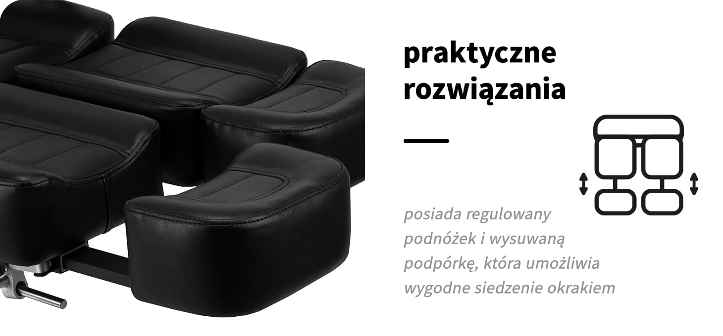 Fotelis Activeshop Tatuiruočių krėslas Pro Ink 601A Hydraulic Juodas aprašymas - Prekės nuotrauka