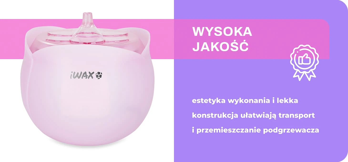 Activeshop Vaško šildytuvas iWax Flower 450ml 40W Rose aprašymas - Prekės nuotrauka