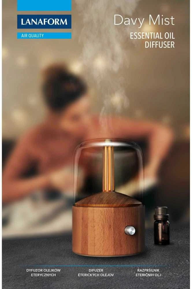 Drėkintuvas Eterinių aliejų garintuvas Lanaform Davy Mist