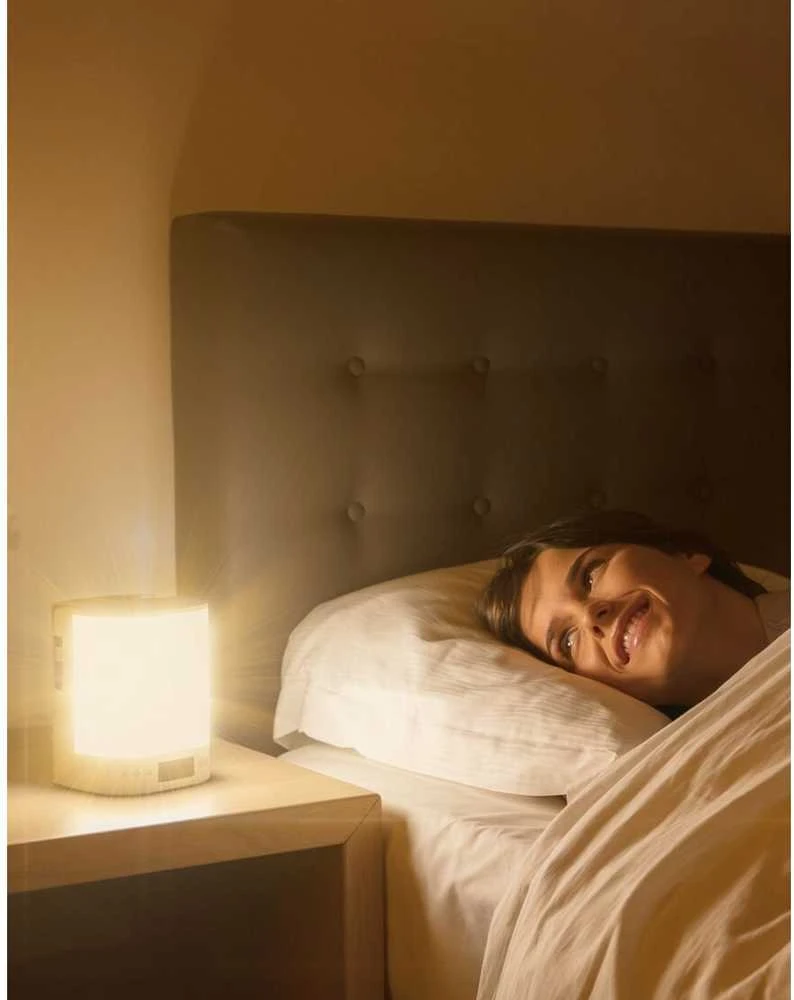 Drėkintuvas Šviesos žadintuvas su eterinių aliejaus garintuvu ir radija Lanaform Wake Up Scents