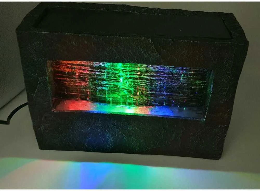 Drėkintuvas Vidaus fontanėlis su LED apšvietimu ROCK 19.5cm