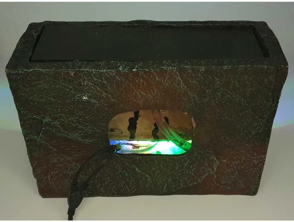 Drėkintuvas Vidaus fontanėlis su LED apšvietimu ROCK 19.5cm