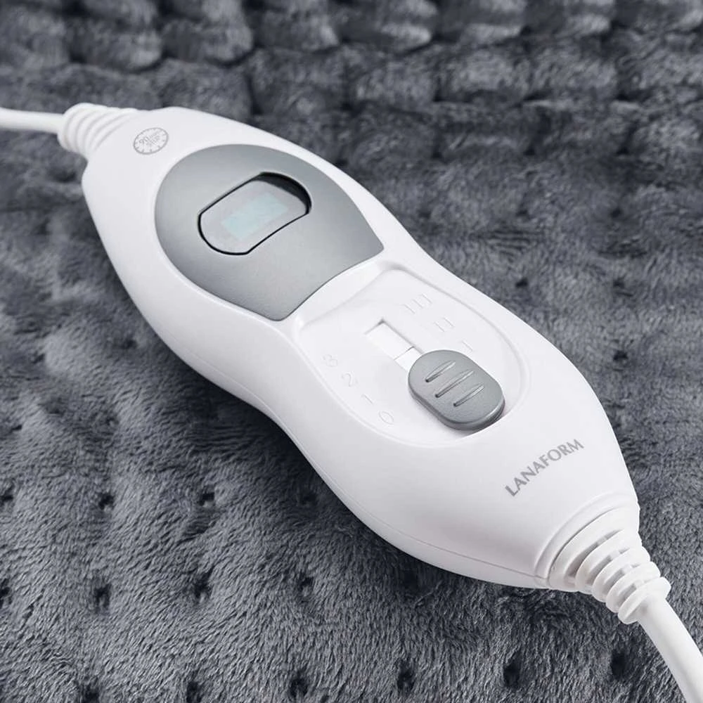 Kojų šildytuvas Lanaform LA180401 Šildymo lygių skaičius 3, Plaunamas, 100% poliesteris, 100 W, Pilkas, Baltas
