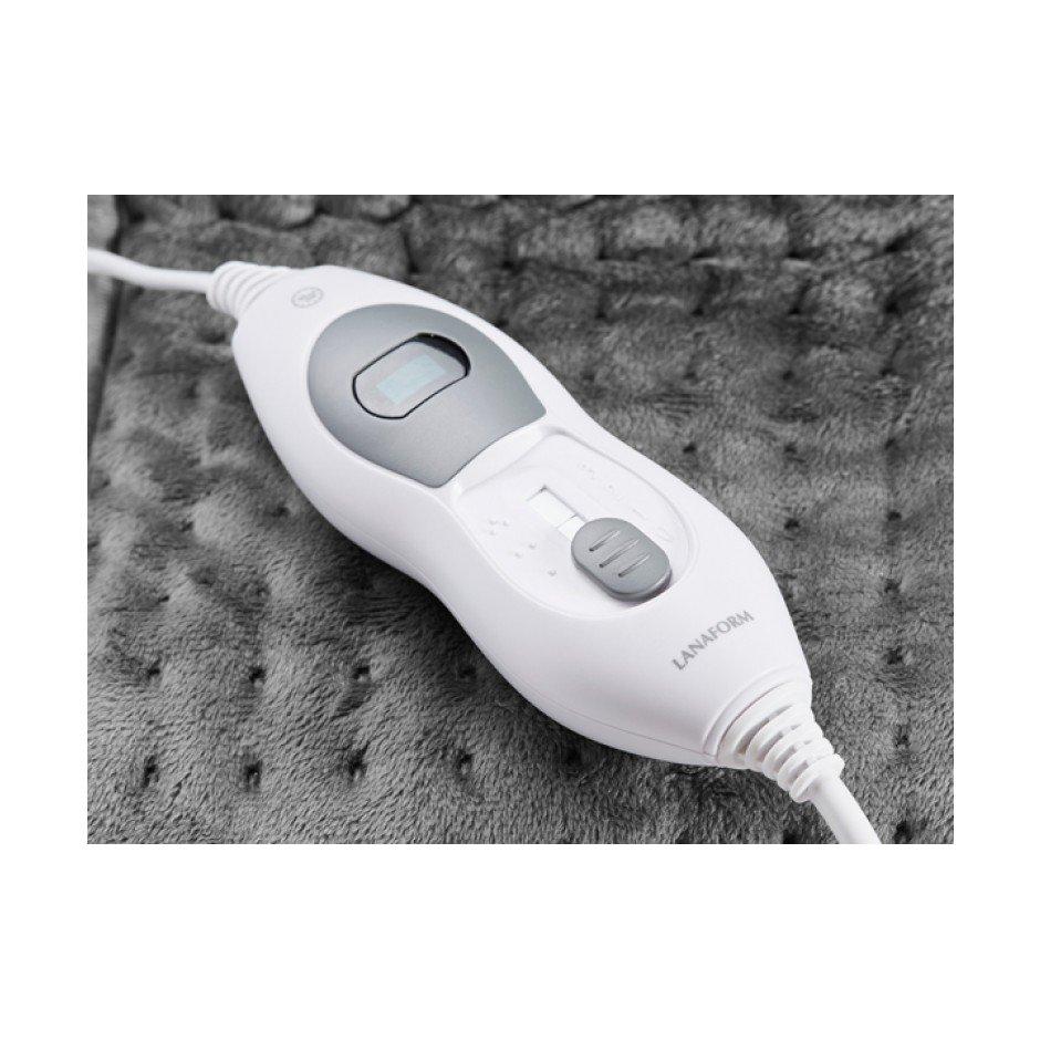 Kojų šildytuvas Lanaform LA180401 Šildymo lygių skaičius 3, Plaunamas, 100% poliesteris, 100 W, Pilkas, Baltas