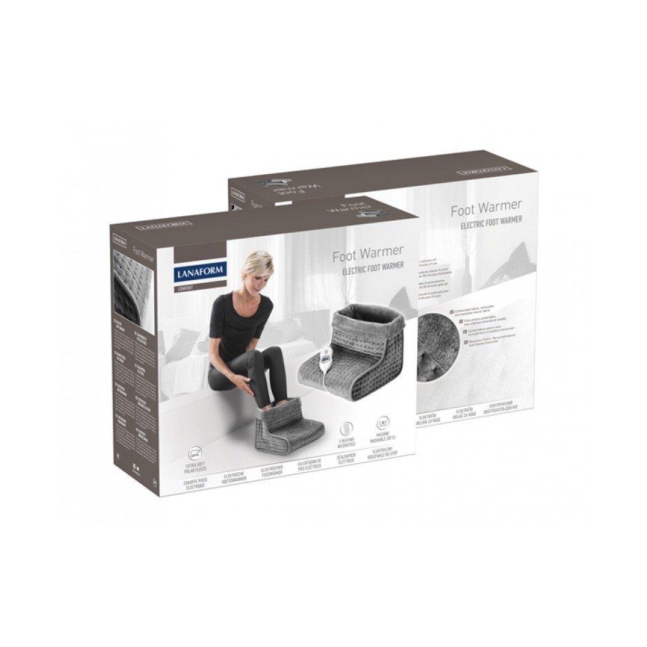 Kojų šildytuvas Lanaform LA180401 Šildymo lygių skaičius 3, Plaunamas, 100% poliesteris, 100 W, Pilkas, Baltas