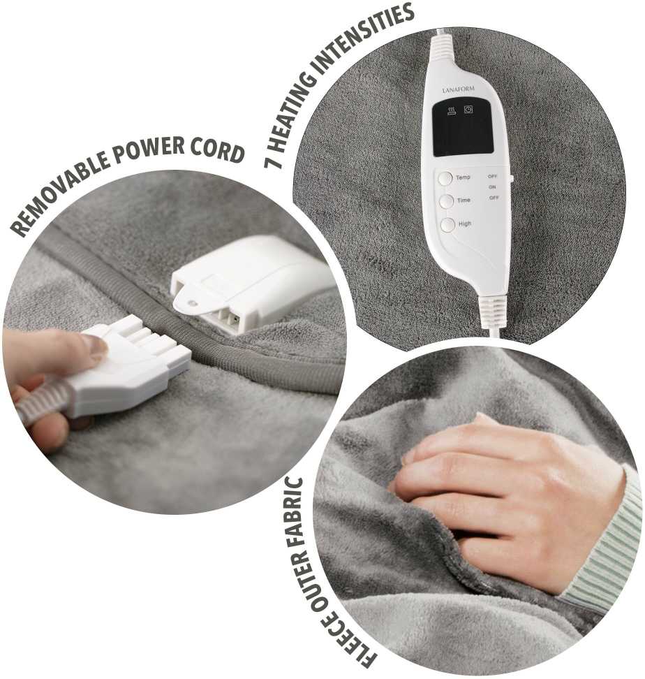 Elektrinė šildanti antklodė Lanaform Overblanket