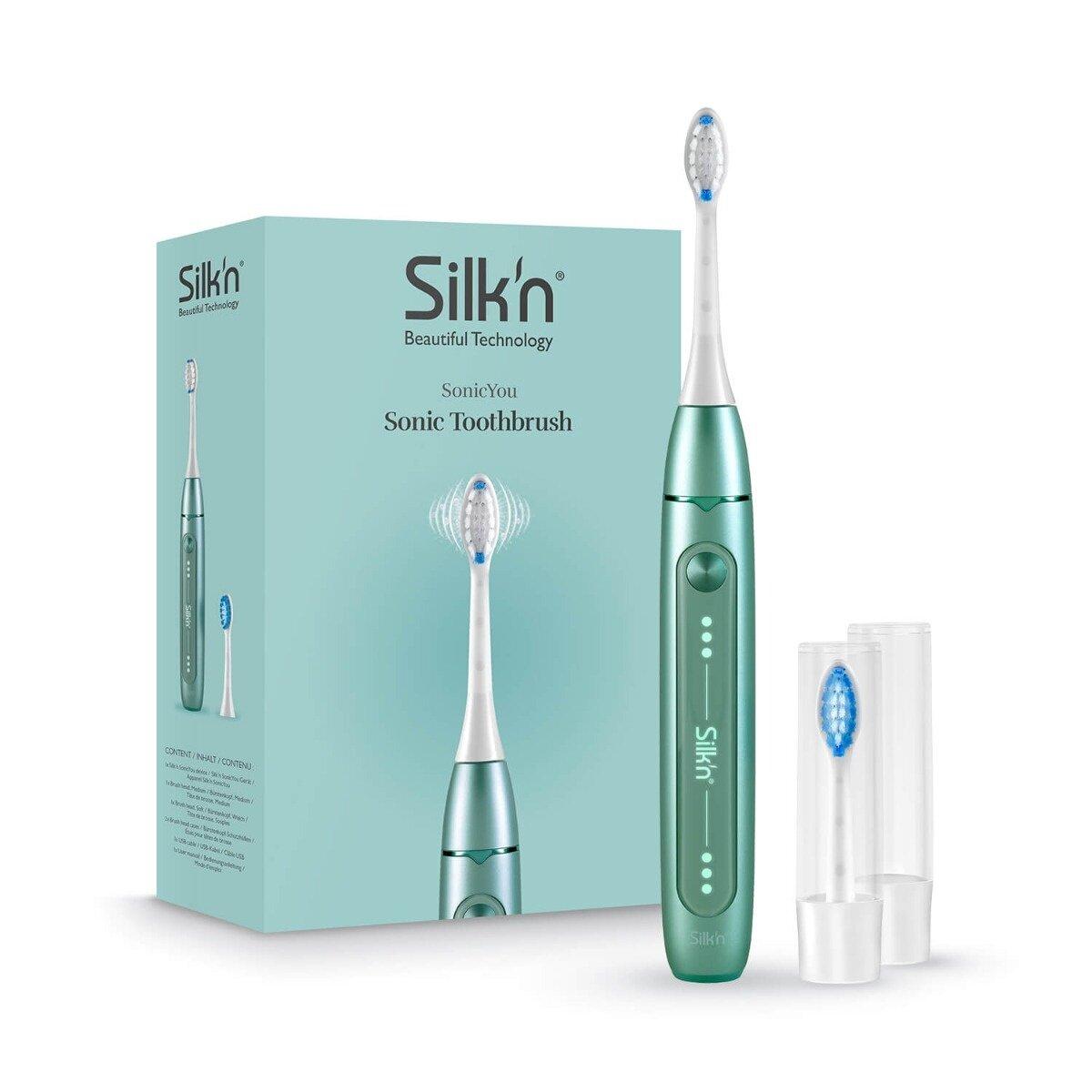 Elektrinis dantų šepetėlis Silk'n SonicYou Mint Žalias