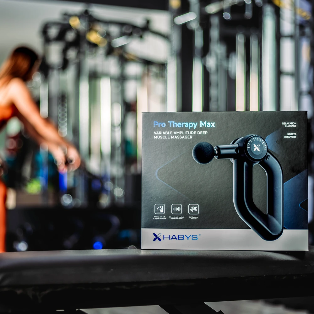 Elektrinis profesionalus masažo pistoletas Habys Pro Therapy Max