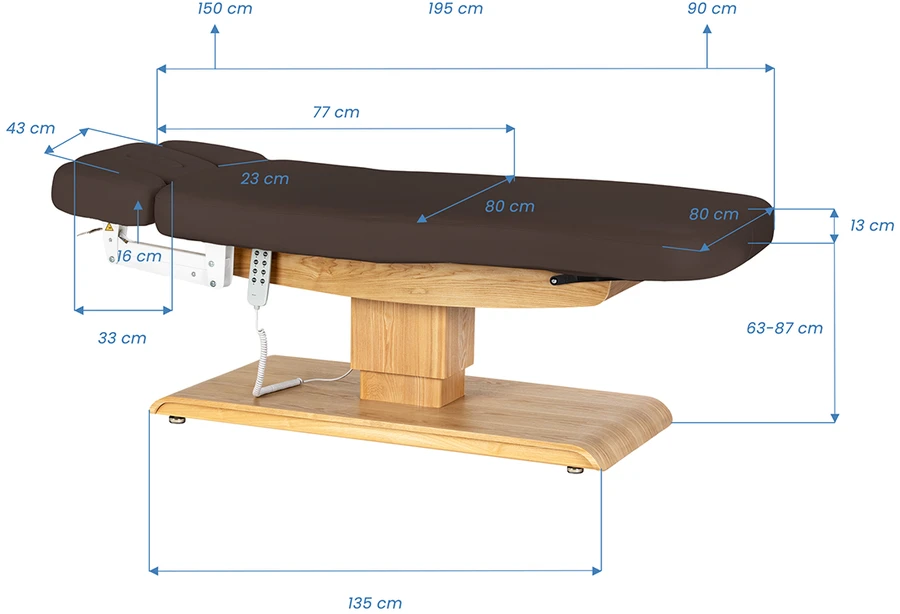 Activeshop Sillon Relax masažo stalas elektrinis 63–87 cm