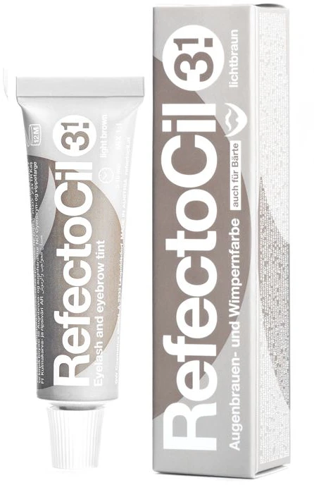 Activeshop Refectocil Eyelash And Eyebrow Tint 3.1 šviesiai rudas, 15 ml