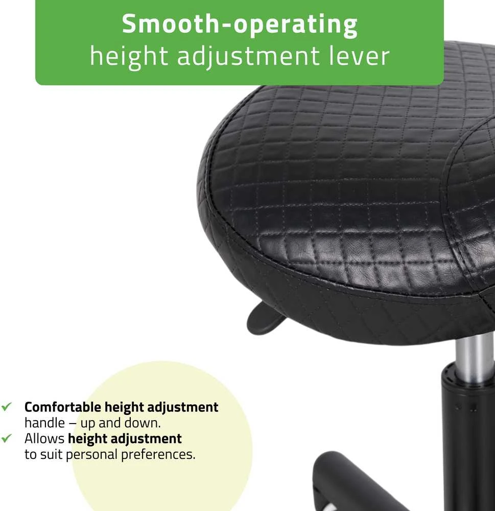 Habys Balninė ergonomiška meistro kėdutė Lumo Comfy Base juodas