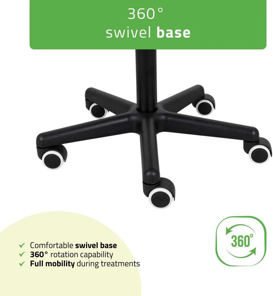 Habys Balninė ergonomiška meistro kėdutė Lumo Comfy Base juodas