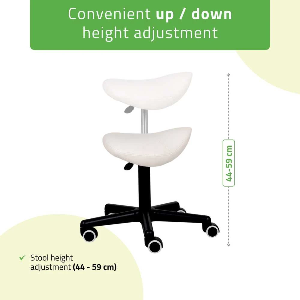 Habys Balninė ergonomiška meistro kėdutė Lumo Comfy Base baltas