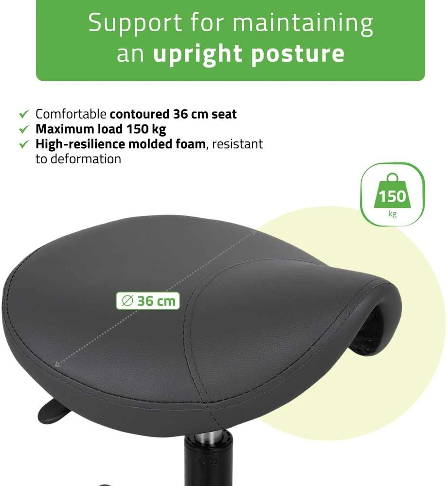 Habys Balninė ergonomiška meistro kėdutė Lumo Comfy Base pilkas