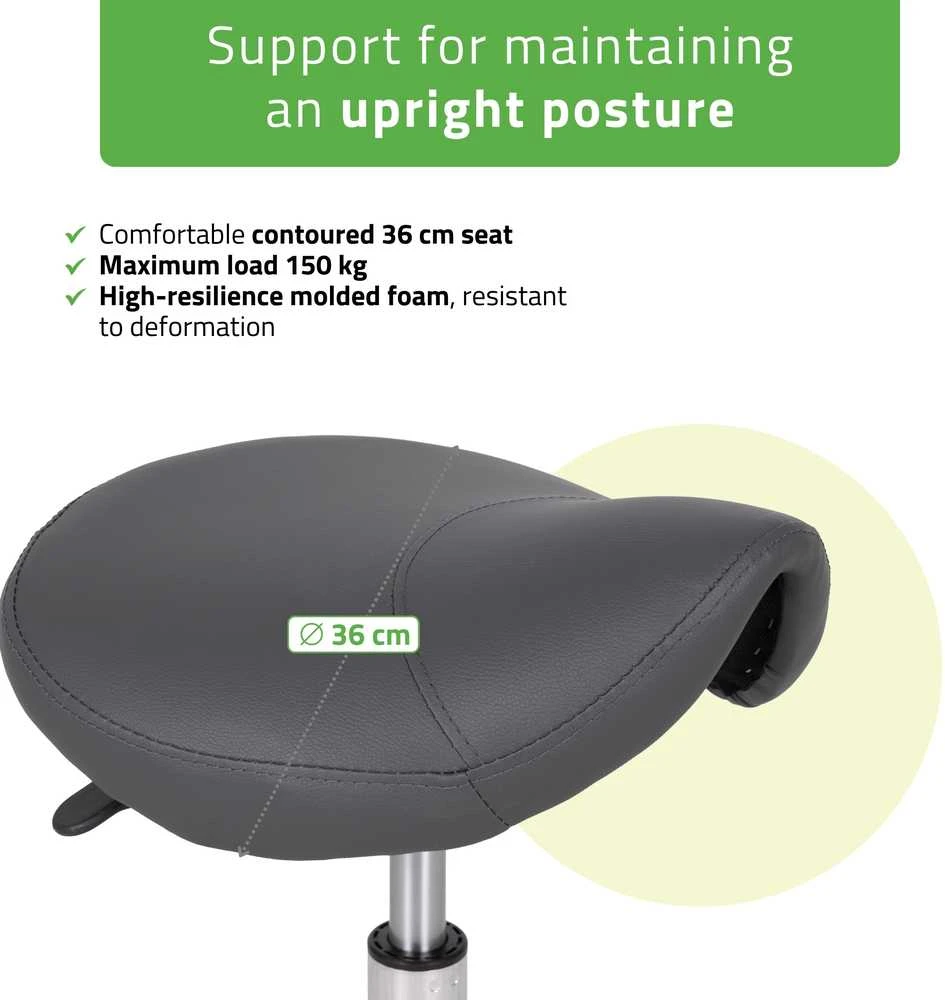 Habys Balninė kosmetologinė meistro kėdutė Lofi Comfy Base pilkas