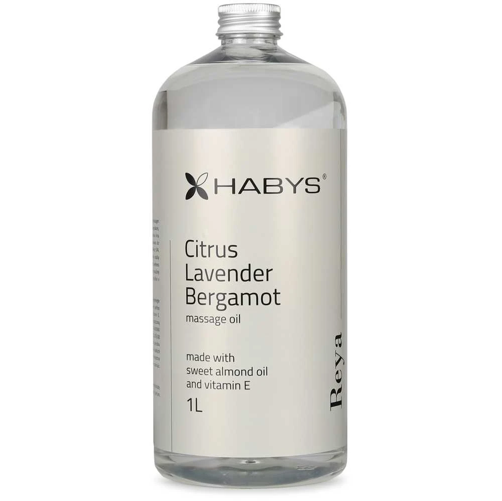 Habys Citrusų ir levandų masažo aliejus, 1000 ml