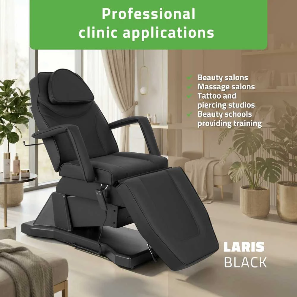Habys Elektrinis kosmetologinis krėslas Laris Touch Core juodas