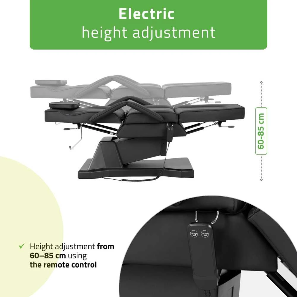 Habys Elektrinis kosmetologinis krėslas Laris Touch Core juodas