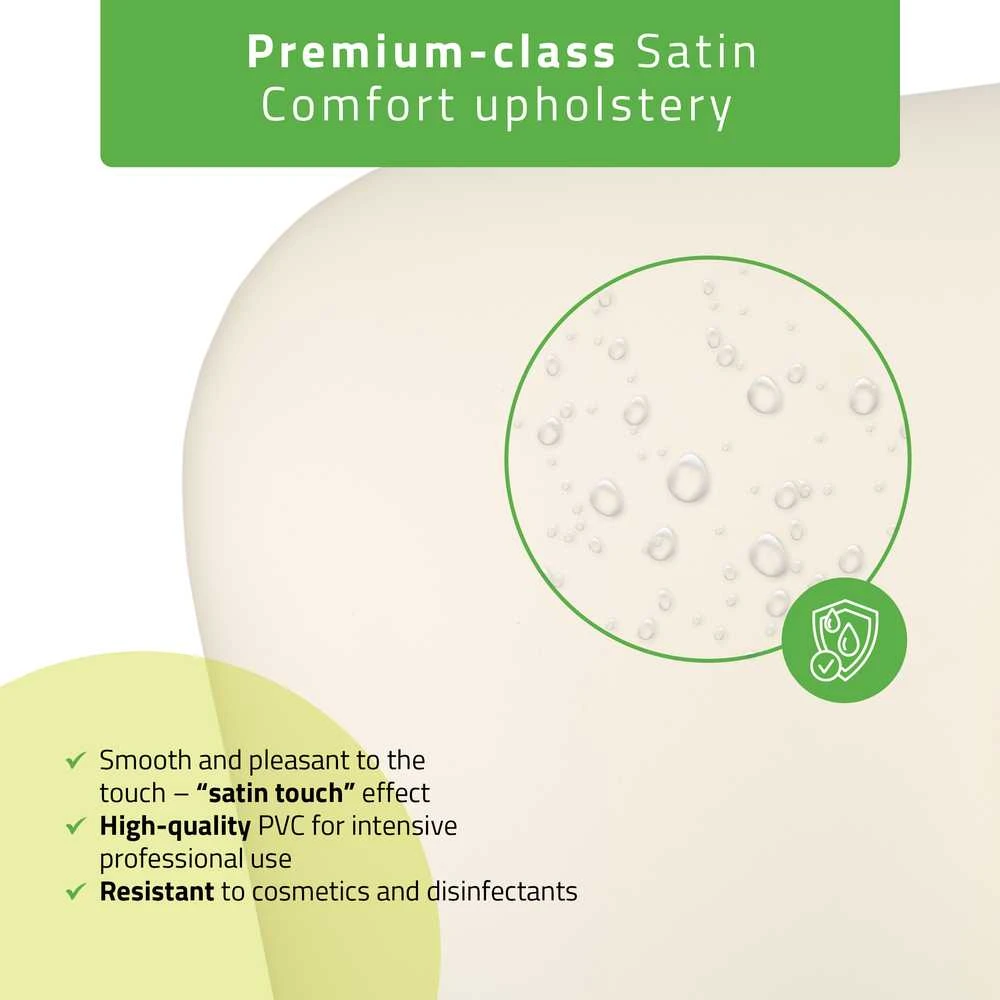 Habys Elektrinis masažo gultas Serenity ERGO 4 Satin Comfort su šildymu, baltas