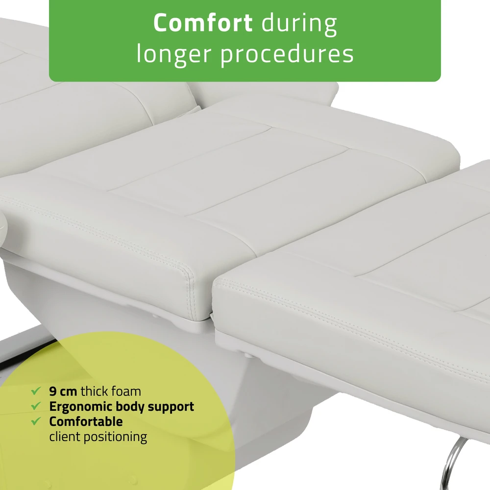 Habys Elektrinis kosmetologinis krėslas Velora PRO 4 Touch Core, pilkas