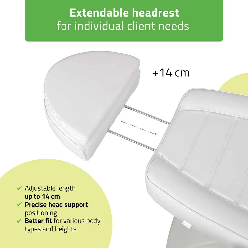 Habys Elektrinis kosmetologinis krėslas Leo PRO 4 Baltas