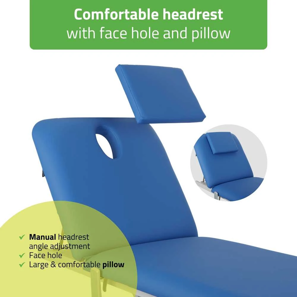 Habys Elektrinis kosmetologinis masažo stalas Optima Satin Comfort K723 Mėlyna