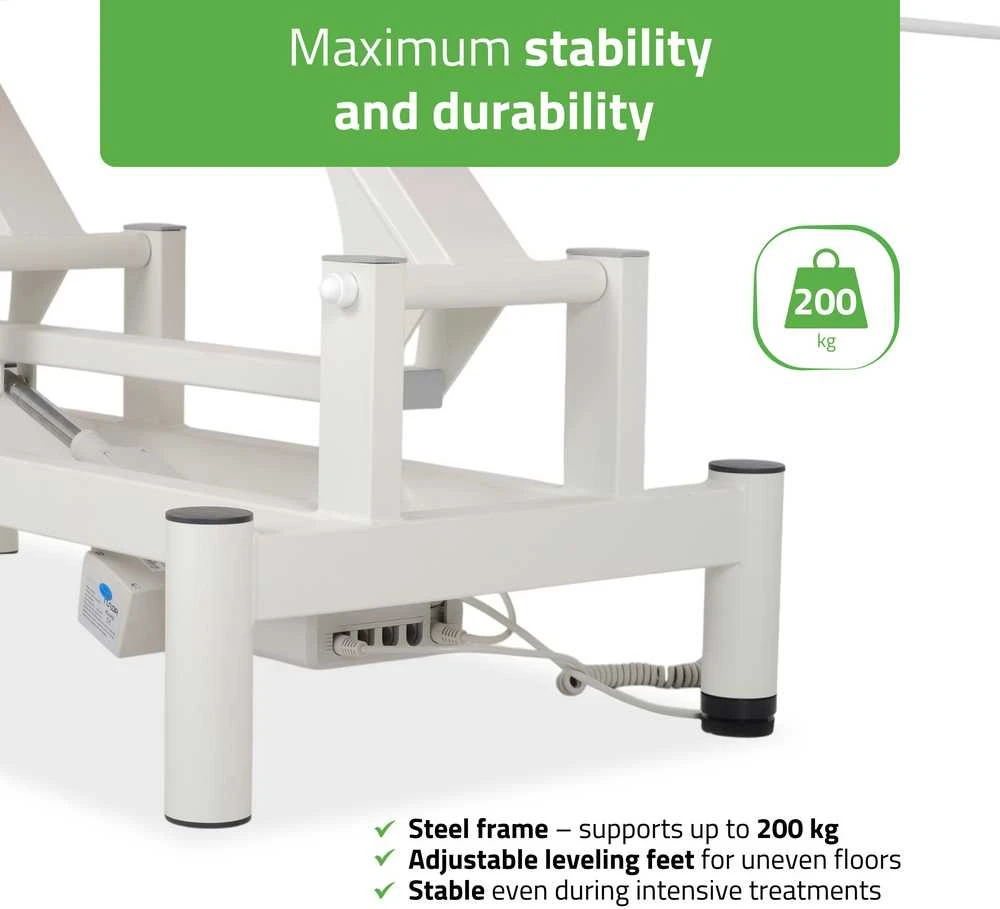 Habys Elektrinis kosmetologinis masažo stalas Optima Satin Comfort K723 Mėlyna