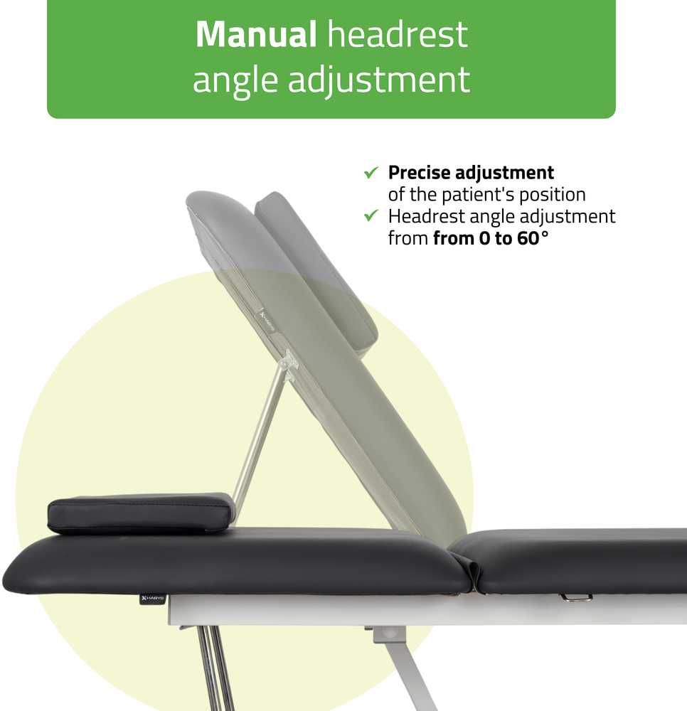 Habys Elektrinis kosmetologinis masažo stalas Optima Satin Comfort K715 Juodas