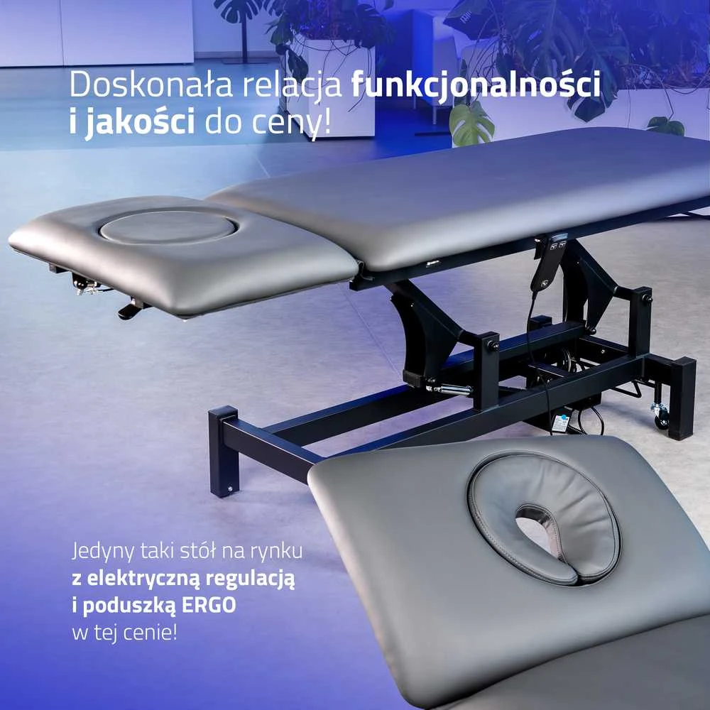 Habys Elektrinis masažo procedūrų stalas Fortis 2 ERGO pilkas