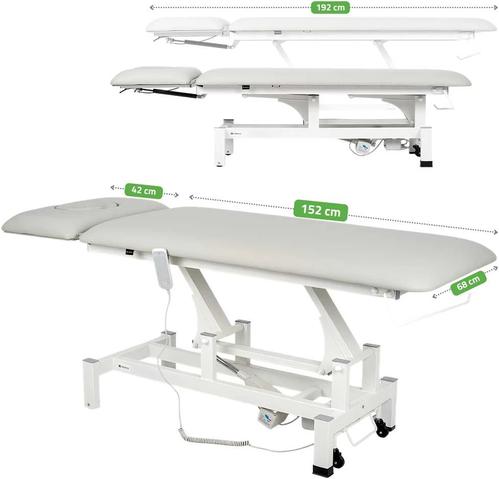 Habys Elektrinis masažo procedūrų stalas Fortis 2 ERGO light pilkas