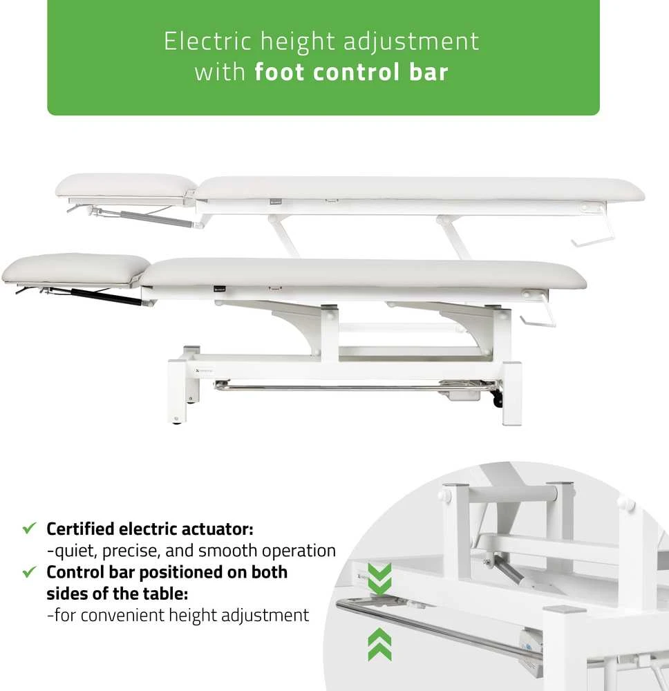 Habys Elektrinis masažo procedūrų stalas Fortis 2 ERGO light pilkas