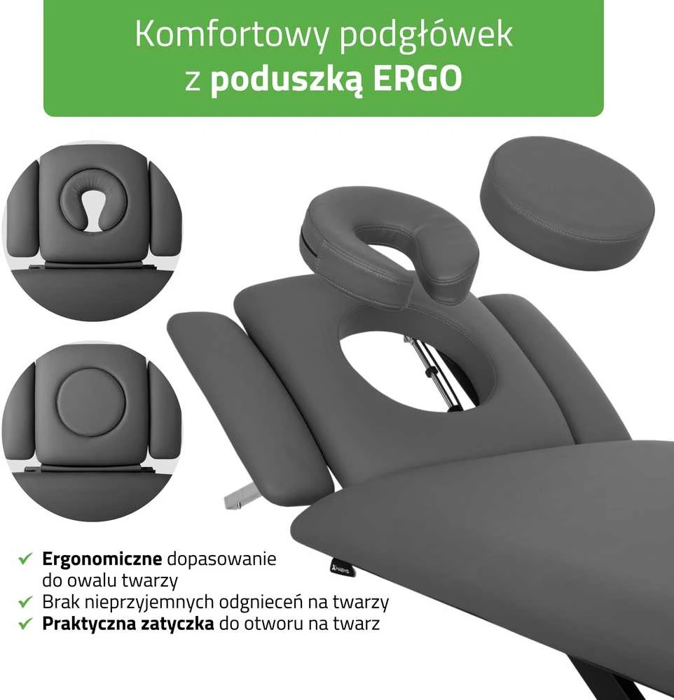 Habys Elektrinis masažo procedūrų stalas Evero Cross X4 ERGO Pilkas