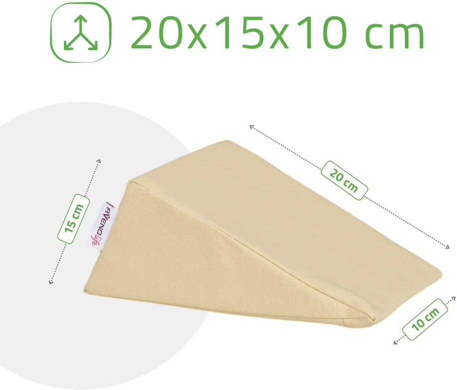 Habys Trikampio formos pagalvėlė 20x15x10 K533 smėlio spalvos