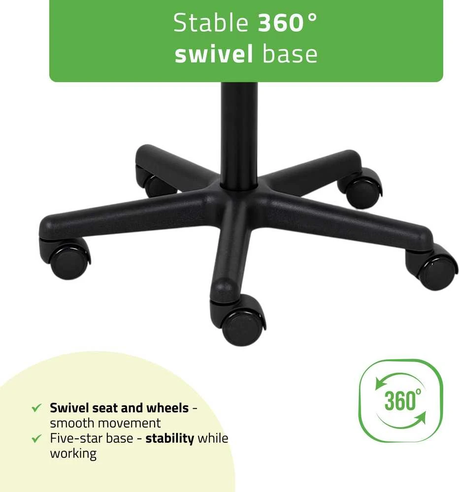 Habys Kosmetologinė meistro kėdutė Timo Comfy Base baltas