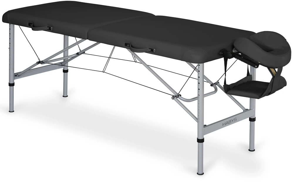 Habys Masažo stalas Aero Alu 70 Vinyl Flex K015, juodas