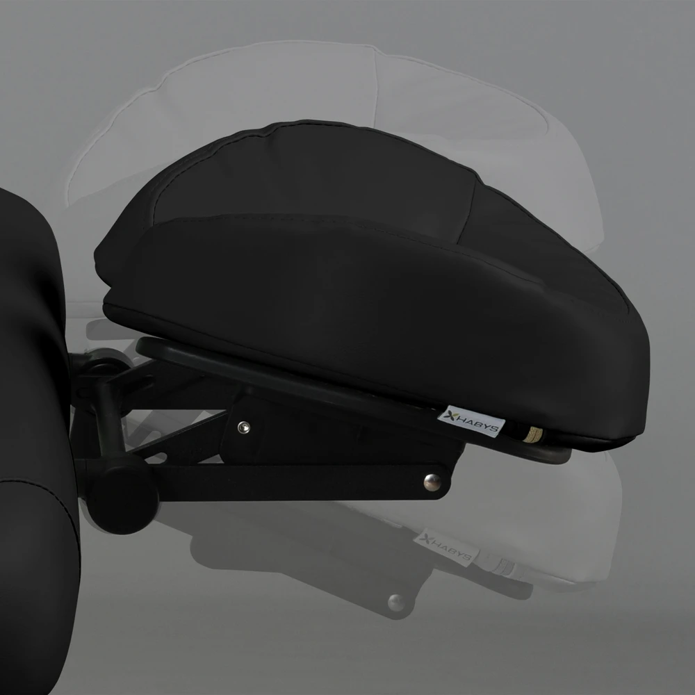 Habys Masažo stalas Aero Plus Alu 60 Vinyl Flex K015, juodas