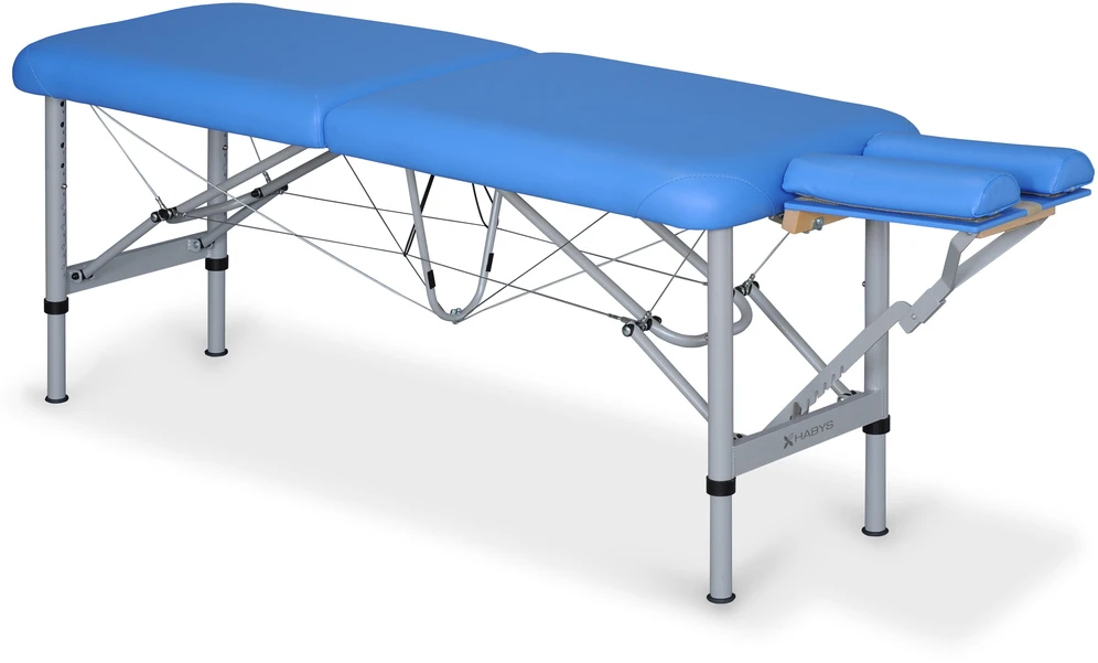 Habys Masažo stalas Chiro Ultralux 19 Alu Vinyl Flex K023 mėlynas