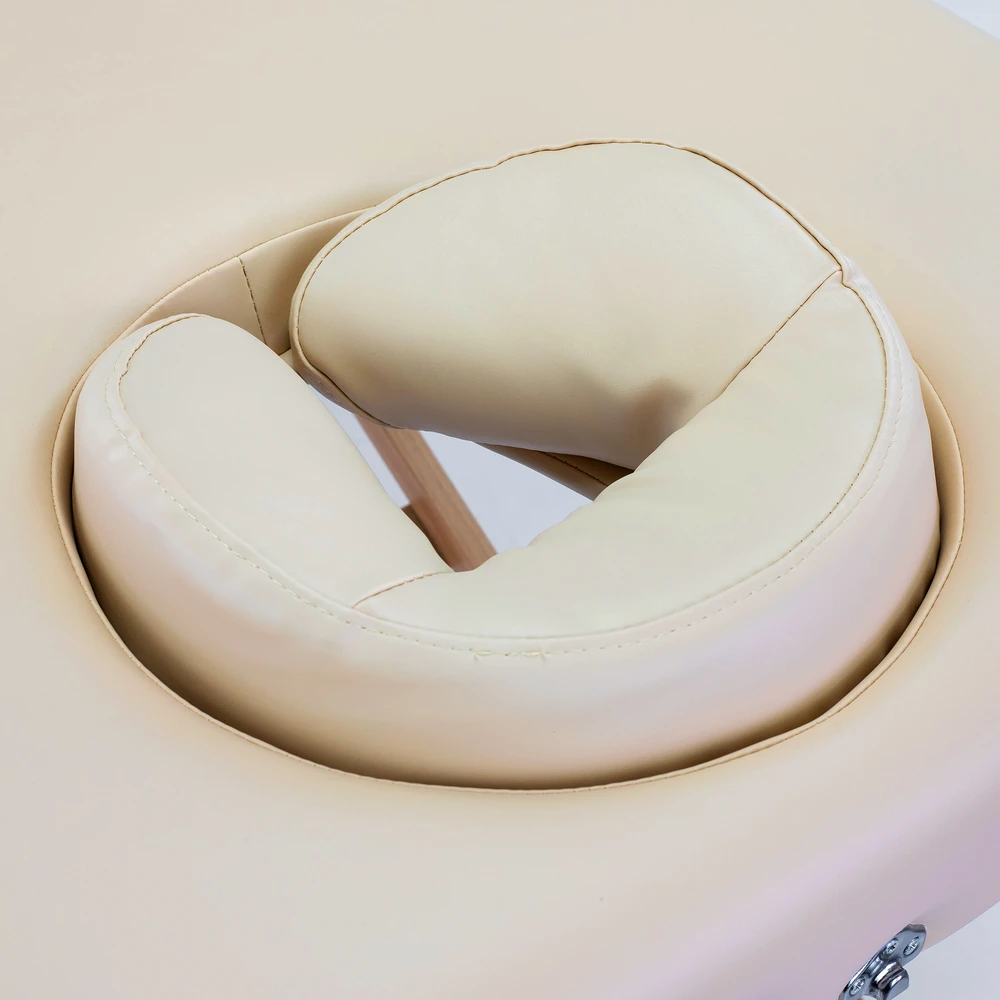 Habys Masažo stalas Panda 70 Comfort su veido anga, iš Vinyl Flex K033, smėlio spalvos
