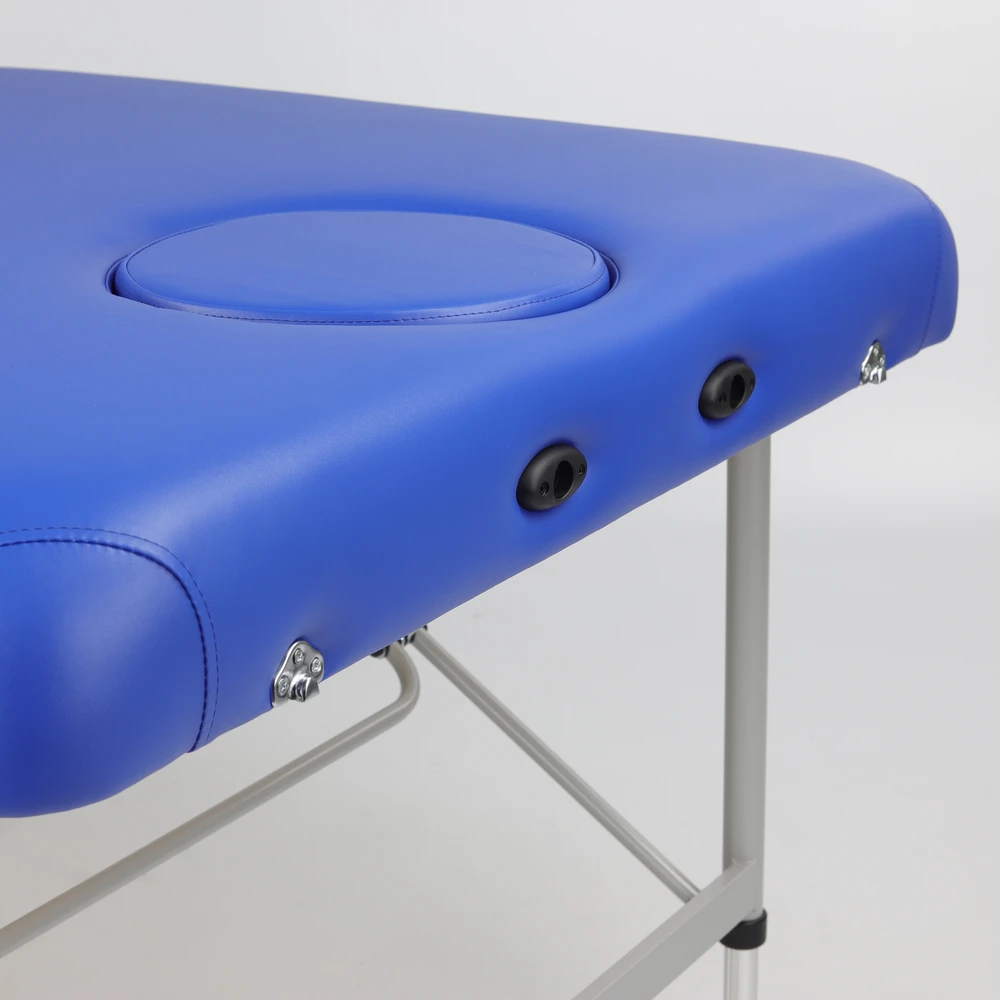 Habys Masažo stalas Structural 102 Comfort su veido anga, su Vinyl Flex K012 apmušalu, tamsiai mėlynas