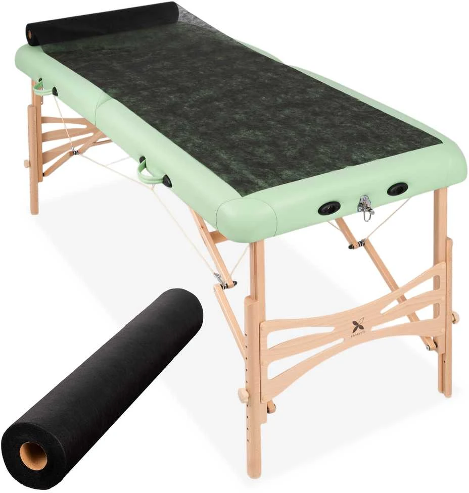 Habys Neaustinė medicinos paklodė rulone 60cm×50 m, 18 g/m² (juoda)