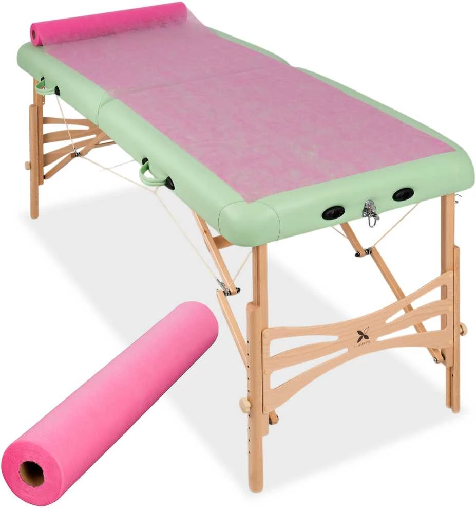 Habys Neaustinė medicinos paklodė rulone 60cm×50m, 18 g/m² (rožinė)